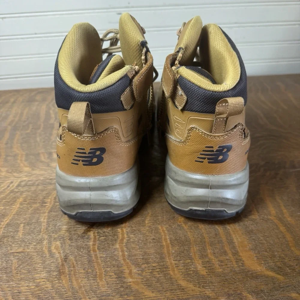New Balance 10.5 EE Steel Toe Work Boots Brown Side Zip EH PR SR Leather